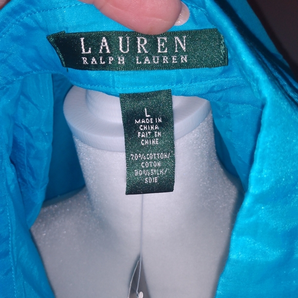 Lauren/Ralph Lauren cotton & silk blouse - Picture 2 of 4